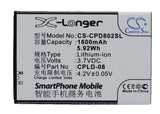 Battery for Coolpad 8020 CPLD-08 3.7V Li-ion 1600mAh / 5.92Wh