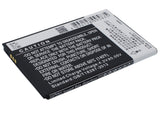 Battery for Coolpad 8020 CPLD-08 3.7V Li-ion 1600mAh / 5.92Wh