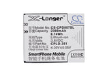 Battery for Coolpad F2 CPLD-351 3.8V Li-ion 2300mAh / 8.74Wh