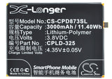 Battery for Coolpad 8731L CPLD-325 3.8V Li-Polymer 3000mAh / 11.40Wh