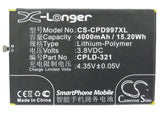 Battery for Coolpad 9976A CPLD-317, CPLD-321 3.8V Li-Polymer 4000mAh / 15.20Wh