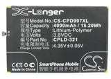 Battery for Coolpad 1S CPLD-317, CPLD-321 3.8V Li-Polymer 4000mAh / 15.20Wh