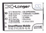 Battery for Coolpad D280 CPLD-62 3.7V Li-ion 1150mAh / 4.26Wh