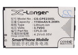 Battery for Coolpad E506 CPLD-38 3.7V Li-ion 1150mAh / 4.26Wh