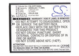 Battery for Coolpad 8297 CPLD-329, CPLD-352 3.7V Li-ion 2000mAh / 7.40Wh