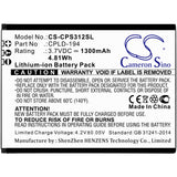 Battery for Coolpad Snap CPLD-194 3.7V Li-ion 1300mAh / 4.81Wh