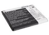 Battery for Coolpad 5218S CPLD-113 3.7V Li-ion 1500mAh / 5.55Wh