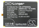 Battery for Coolpad 9190L CPLD-323 3.8V Li-Polymer 2800mAh / 10.64Wh