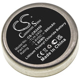 Battery for Testo 184-T4 TLH-2450 3.6V Li-SOCl2 500mAh / 1.80Wh