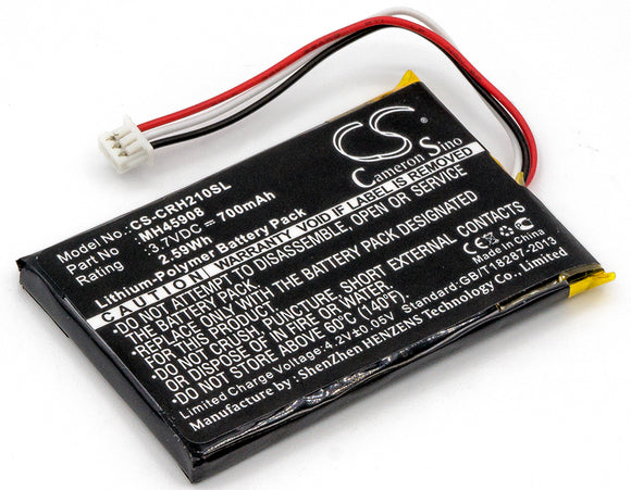 Battery for CORSAIR CA-9011127-NA MH45908 3.7V Li-Polymer 700mAh / 2.59Wh