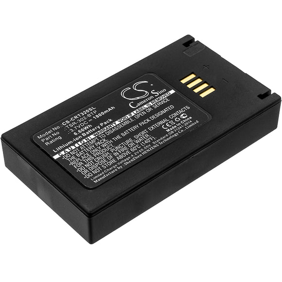 Battery for Crestron TSR-302 TSR-302-BTP 3.7V Li-ion 1800mAh / 6.66Wh