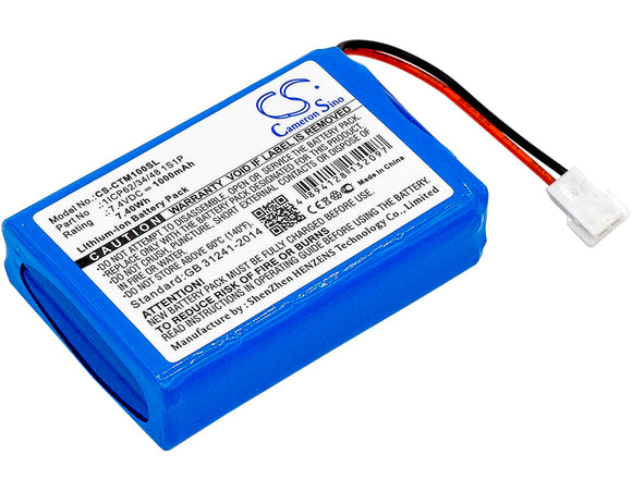 Battery for CTMS Eurodetector 1ICP62/34/48 1S1P 7.4V Li-ion 1000mAh / 7.40Wh