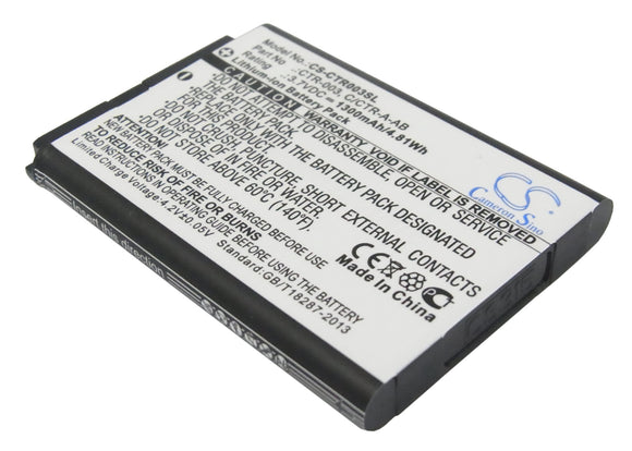 Battery for Nintendo CTR-001 C/CTR-A-AB, CTR-003 3.7V Li-ion 1300mAh / 4.81Wh