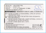 Battery for Casio GzOne Commando C771 BTR771B 3.7V Li-ion 1500mAh / 5.5Wh