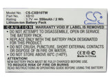 Battery for Xact Communication x33xif Wristlinx XB10 3.7V Li-ion 550mAh
