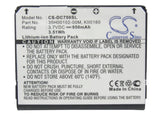 Battery for DOPOD C750 35H00102-00M, KII0160 3.7V Li-ion 950mAh / 3.52Wh