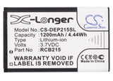 Battery for ONEXT Care-Phone 2 3.7V Li-ion 1200mAh / 4.44Wh