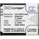 Battery for Doro Phoneeasy 618 DBE-900A 3.7V Li-ion 900mAh / 3.33Wh