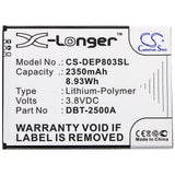 Battery for Doro DSB-0170  DBT-2500A 3.8V Li-Polymer 2350mAh / 8.93Wh