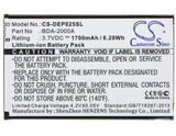 Battery for Doro Liberto 8028 BDA-2000A 3.7V Li-ion 1700mAh / 6.29Wh