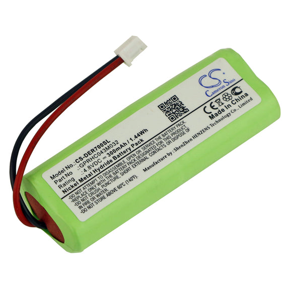Battery for Educator 1200TS Receiver GPRHC043M032 4.8V Ni-MH 300mAh / 1.44Wh