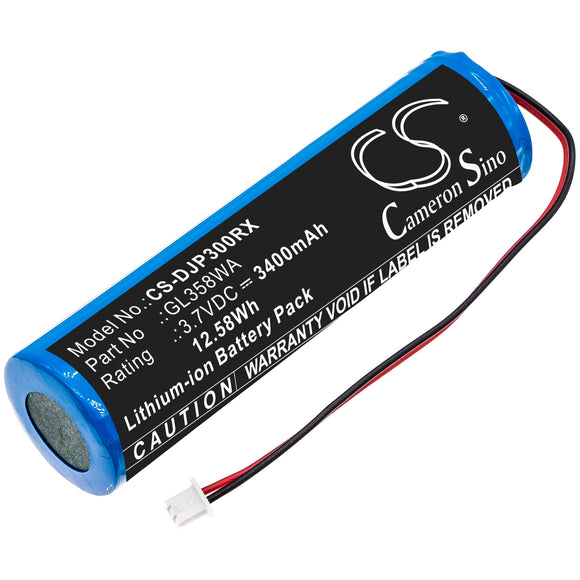 Battery for DJI Phantom 3 Standard Remote Cont GL358WA 3.7V Li-ion 3400mAh / 12.