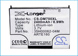 Battery for Qtek G200 35H00062-04M, ARTE160 3.7V Li-ion 2400mAh / 8.88Wh