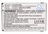 Battery for Doro PhoneEasy 334 01.10.CAREP0103, XD0904009446 3.7V Li-ion 800mAh 