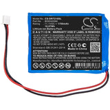 Battery for Deviser DS2100B B09040066 11.1V Li-ion 1700mAh / 18.87Wh