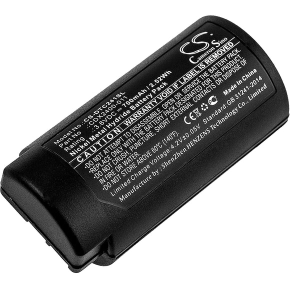 Battery for CorDex TP2410XP CDX2400-011 3.6V Ni-MH 700mAh / 2.52Wh