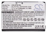 Battery for NTT DoCoMo DoCoMo FOMA HT1100 35H00095-00M, ELF0160, FFEA175B009951 