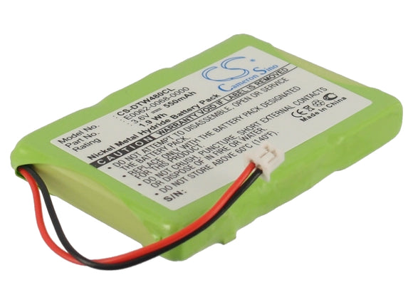 Battery for Aastra CM-16 23-0022-00, E0062-0068-0000, SN03043T-Ni-MH 3.6V Ni-MH 