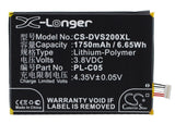 Battery for DOOV DOOV S2 PL-C03, PL-C05 3.8V Li-Polymer 1750mAh / 6.65Wh