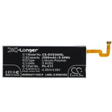 Battery for DOOV iSuper S3 PL-C11 3.8V Li-Polymer 2500mAh / 9.50Wh