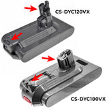 Battery for Dyson 268804-01 299820, 970145-02, SV14 25.2V Li-ion 4200mAh / 105.8
