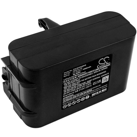Battery for Dyson DC62 205794-01/04, 965874-02 21.6V Li-ion 4000mAh / 86.40Wh
