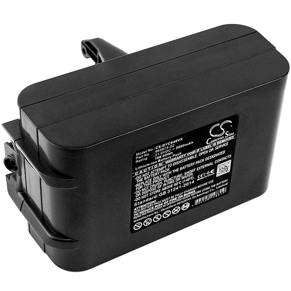 Battery for Dyson V6 Fluffy 205794-01/04, 965874-02 21.6V Li-ion 5000mAh / 108.0