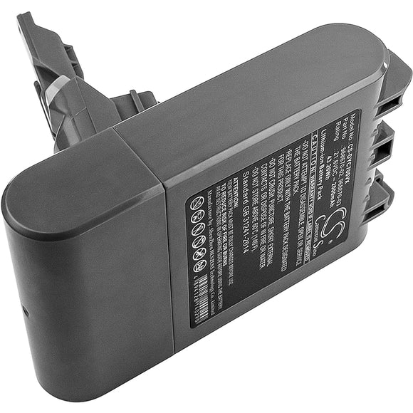 Battery for Dyson V7 Total Clean 968670-02, 968670-03 21.6V Li-ion 2000mAh / 43.