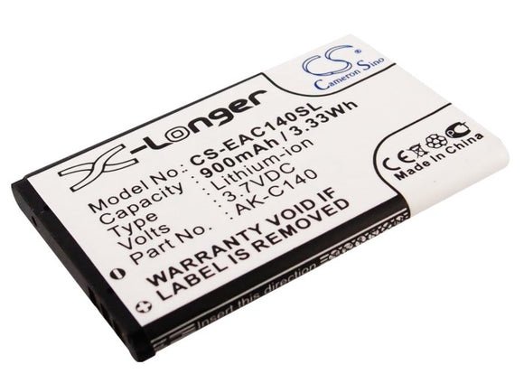 Battery for MANTA TEL2408 3.7V Li-ion 900mAh / 3.33Wh
