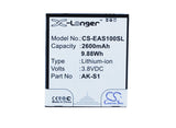 Battery for Emporia Smart AK-S1, AK-S1(V1.0) 3.8V Li-ion 2600mAh / 9.88Wh