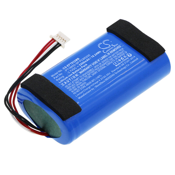 Battery for Eufy T8321-M  PT18650-SP PCM5200 3.7V Li-ion 5200mAh / 19.24Wh