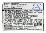 Battery for Toshiba Portege G810 PA3187C-1BAL, TS-BTR007 3.7V Li-Polymer 1530mAh