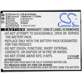 Battery for Elephone P2000C P2000 3.8V Li-ion 1900mAh / 7.22Wh