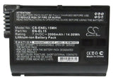 Battery for Nikon D600 EN-EL15, EN-EL15A 7V Li-ion 2000mAh / 14.00Wh