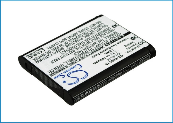 Battery for Nikon Coolpix S6900 EN-EL19 3.7V Li-ion 700mAh / 2.59Wh