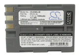 Battery for Nikon D80 EN-EL3e 7.4V Li-ion 1500mAh / 11.1Wh