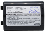 Battery for Nikon F6 EN-EL4, EN-EL4a, EN-EL4e 11.1V Li-ion 1800mAh / 19.9Wh