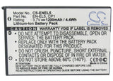 Battery for Nikon Coolpix S10 CP1, EN-EL5 3.7V Li-ion 1200mAh / 4.44Wh