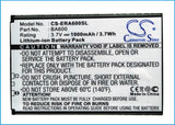 Battery for Sony Ericsson Xperia U BA600 3.7V Li-ion 1000mAh / 3.7Wh