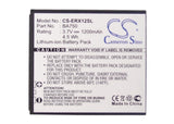 Battery for Sony Ericsson SO-02C BA750 3.7V Li-ion 1200mAh / 4.44Wh